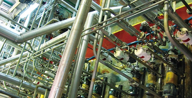 Starch-sugar process pipework